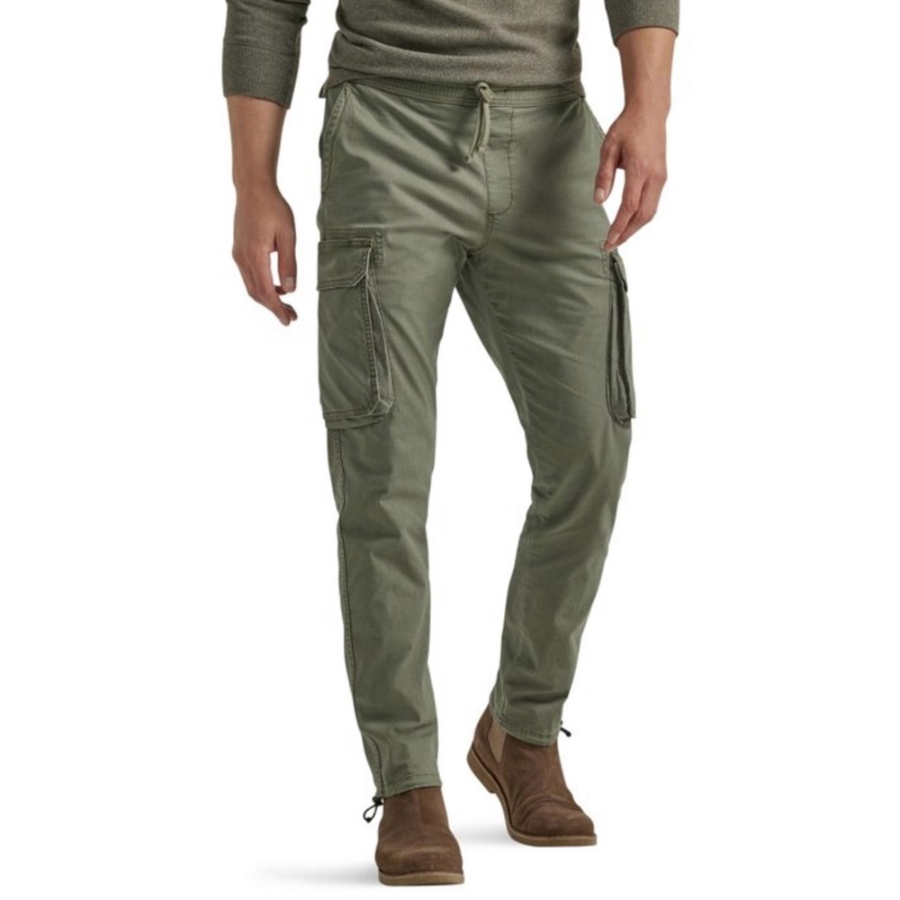 NWT! Wrangler Men’s Cargo Regular Fit Straight Leg Pants Olive Green | 36 x 32